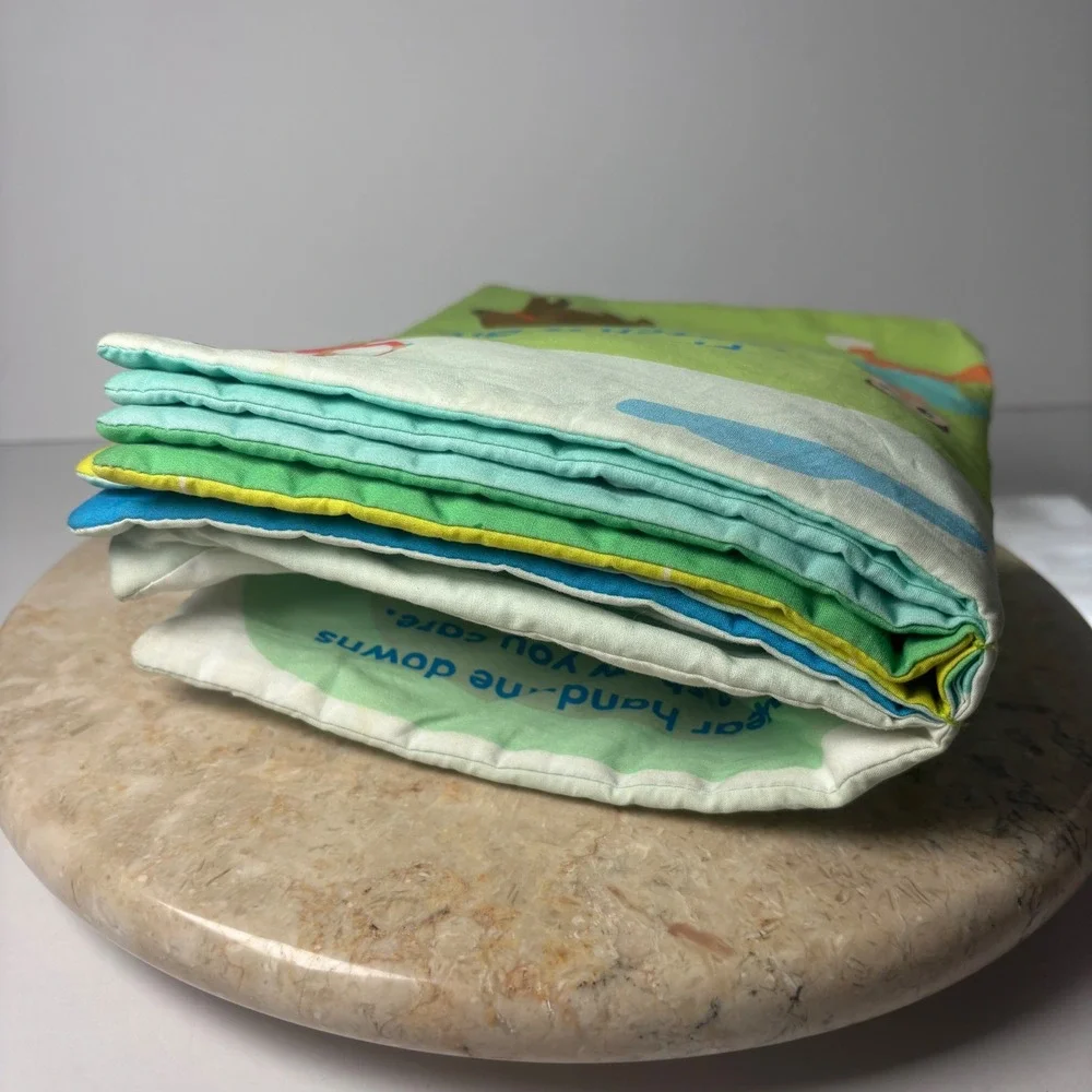 READ Lovevery Soft Cloth Book Green Plant a Seed Watch it Grow Organic Cotton‎